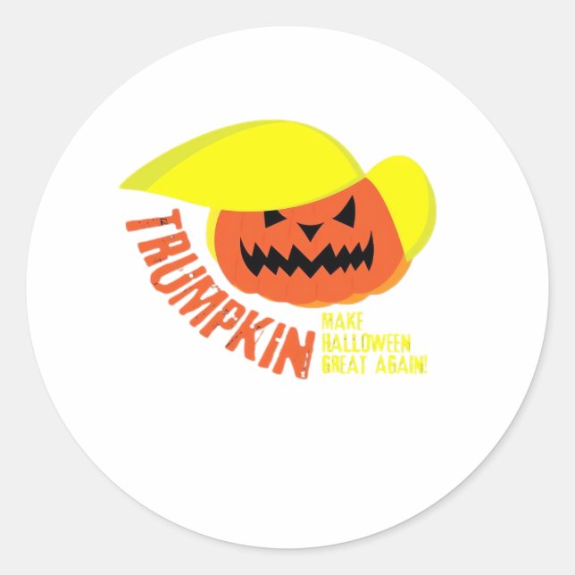 Trumpkin – Funny Mash Classic Round Sticker (Front)