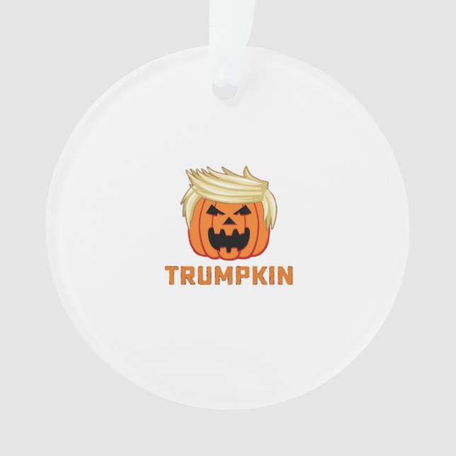 Trumpkin – Funny Parody Slogan Ornament (Front)