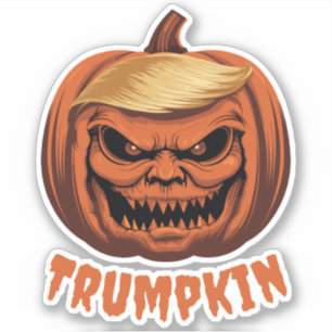 Trumpkin - Grinning Donald Trump Halloween Pumpkin