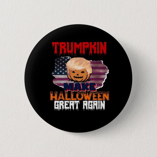 Trumpkin Halloween Classic 6 Cm Round Badge (Front)