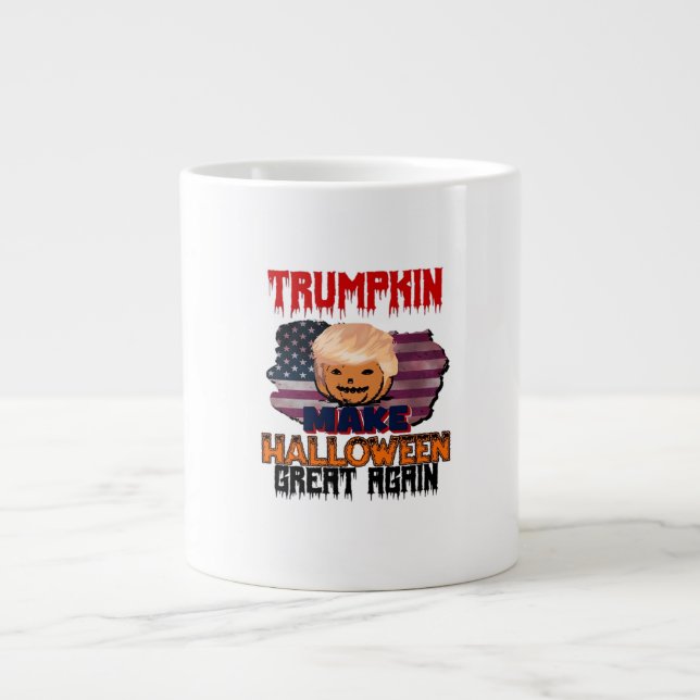 Trumpkin Halloween Classic Large Coffee Mug (Front)