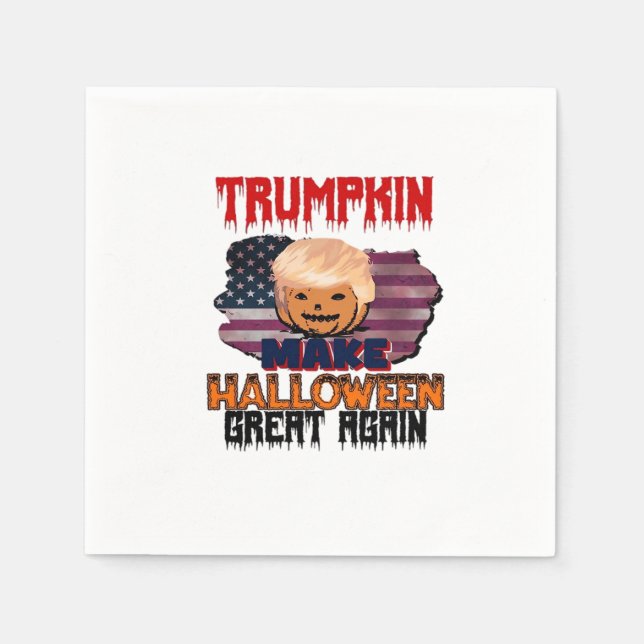 Trumpkin Halloween Classic Napkin (Front)