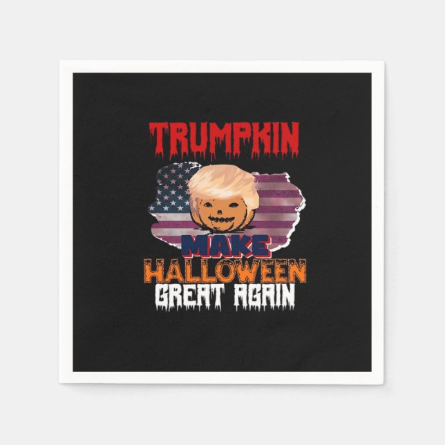 Trumpkin Halloween Classic Napkin (Front)