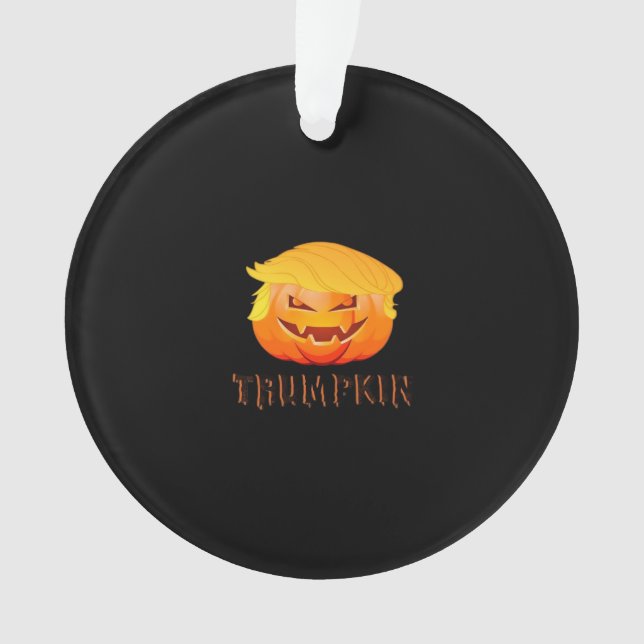 Trumpkin Halloween Classic Ornament (Front)