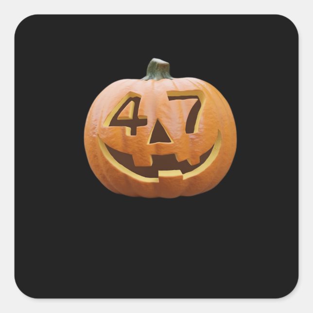 Trumpkin Halloween Classic Square Sticker (Front)
