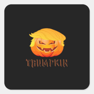 Trumpkin Halloween Classic Square Sticker