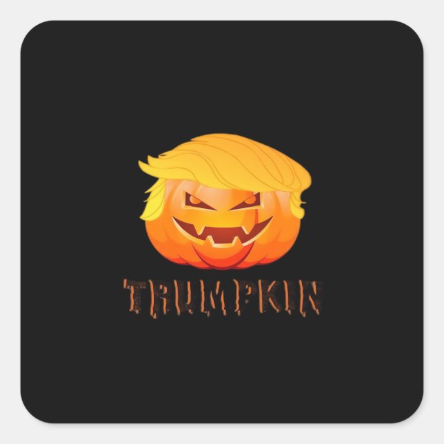 Trumpkin Halloween Classic Square Sticker (Front)