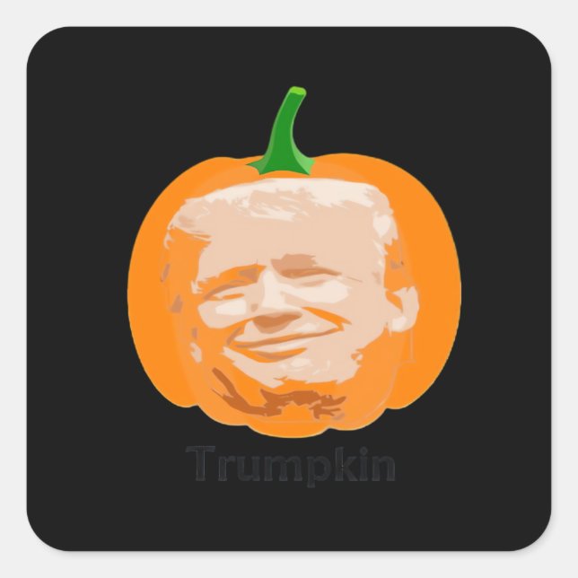 Trumpkin Halloween Classic Square Sticker (Front)