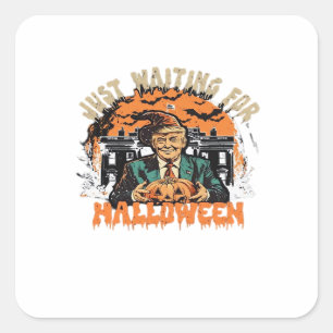 Trumpkin Halloween Classic Square Sticker