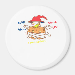 Trumpkin Halloween Election Debate And Joe Biden Magnet