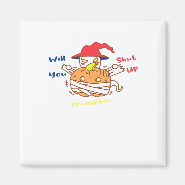 Trumpkin Halloween Election Debate And Joe Biden Magnet (Front)