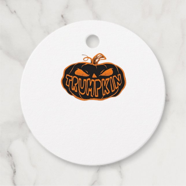 Trumpkin Halloween Favour Tags (Front)