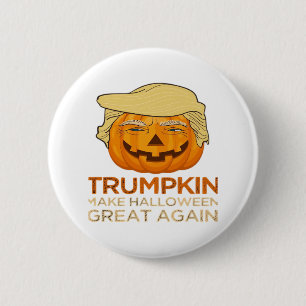 Trumpkin Halloween Funny Classic 6 Cm Round Badge