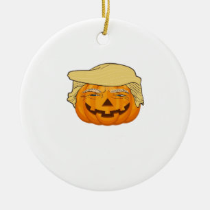 Trumpkin Halloween Funny Classic – Basic Fall Slot Ceramic Tree Decoration