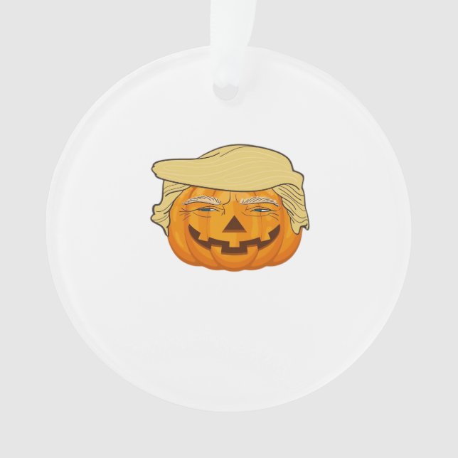 Trumpkin Halloween Funny Classic – Basic Fall Slot Ornament (Front)