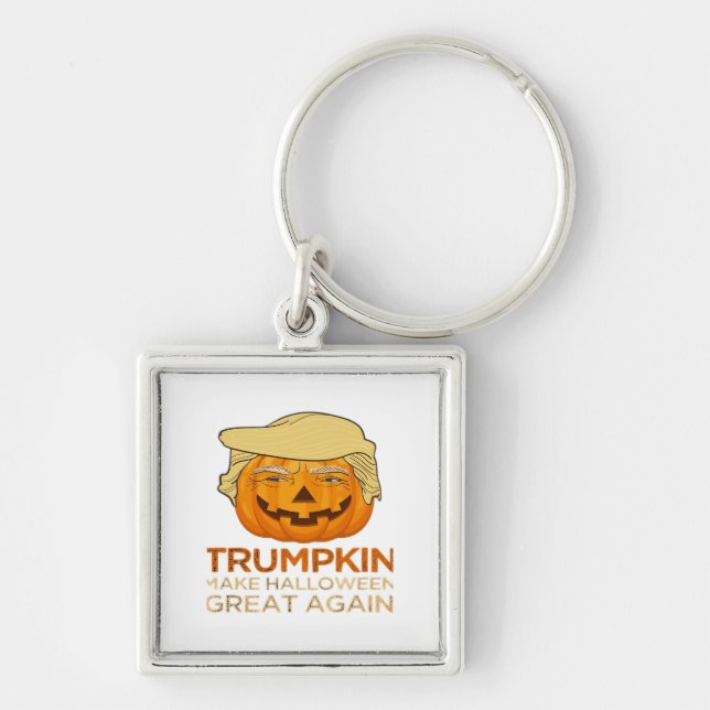 Trumpkin Halloween Funny Classic Key Ring (Front)