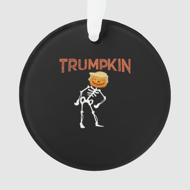 Trumpkin Halloween Funny Classic Ornament (Front)