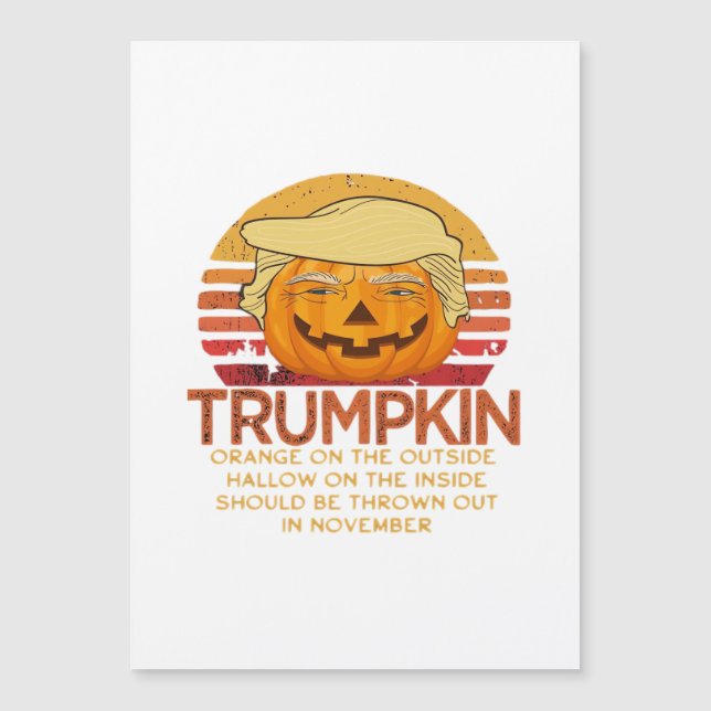 Trumpkin Halloween Funny Classic – Political Pumpk (Front)