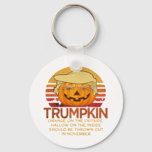 Trumpkin Halloween Funny Classic – Political Pumpk Key Ring
