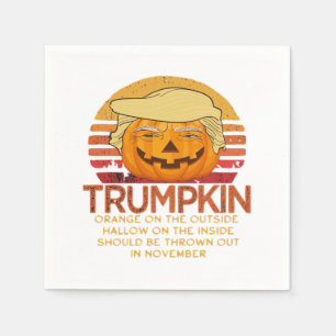 Trumpkin Halloween Funny Classic – Political Pumpk Napkin
