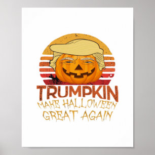 Trumpkin Halloween Funny Classic Poster