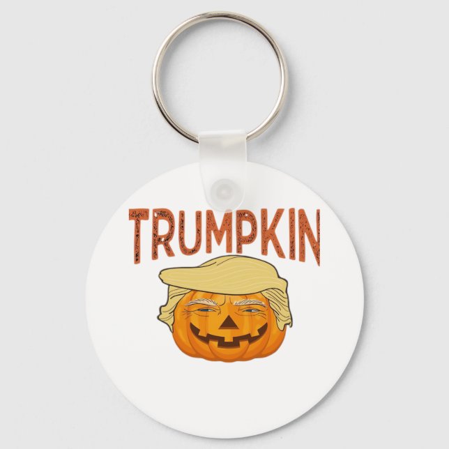 Trumpkin Halloween Funny Classic – Sloth Mask Desi Key Ring (Front)