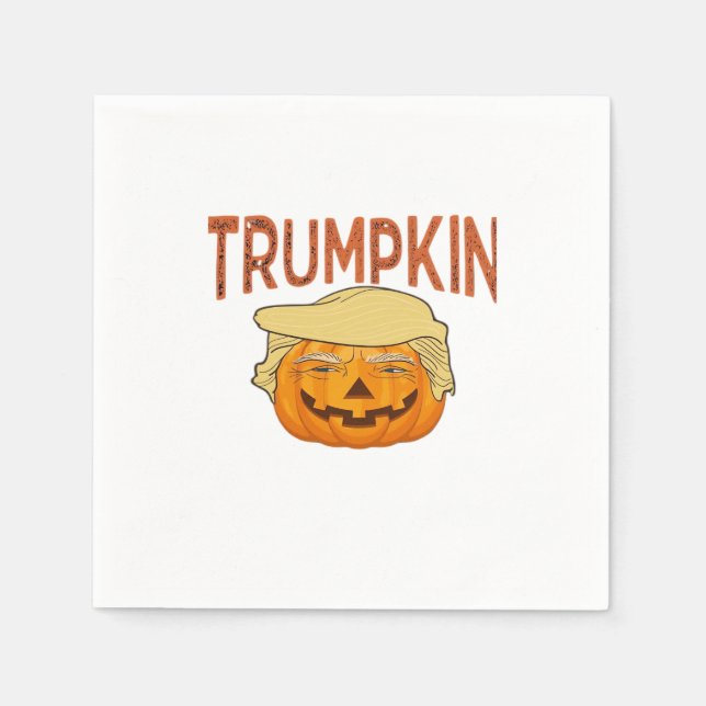 Trumpkin Halloween Funny Classic – Sloth Mask Desi Napkin (Front)