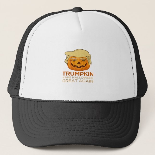 Trumpkin Halloween Funny Classic Trucker Hat (Front)