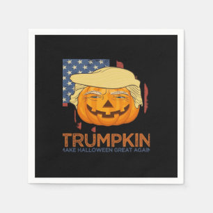 Trumpkin Halloween Funny Design Napkin