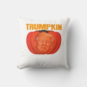 Trumpkin Halloween Jack O Lantern Graphic Funny  Cushion