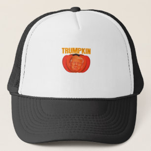 Trumpkin Halloween Jack O Lantern Graphic Funny  Trucker Hat