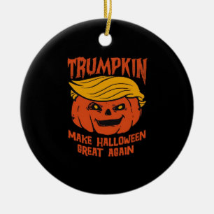 Trumpkin Halloween - Make Halloween Great Again Cl Ceramic Tree Decoration