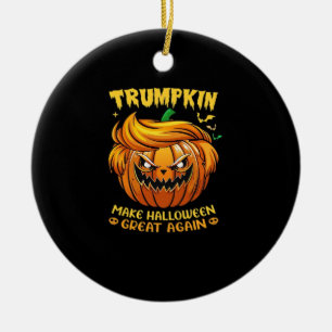 Trumpkin Halloween - Make Halloween Great Again Cl Ceramic Tree Decoration