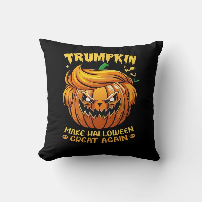 Trumpkin Halloween - Make Halloween Great Again Cl Cushion (Front)