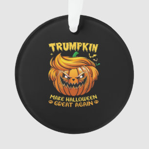 Trumpkin Halloween - Make Halloween Great Again Cl Ornament
