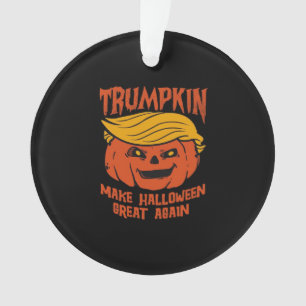 Trumpkin Halloween - Make Halloween Great Again Cl Ornament