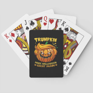 Trumpkin Halloween - Make Halloween Great Again Cl Playing Cards