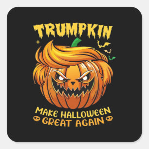 Trumpkin Halloween - Make Halloween Great Again Cl Square Sticker