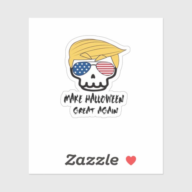 Trumpkin Halloween Make Halloween Great Again Funn (Sheet)