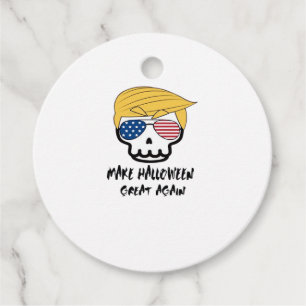 Trumpkin Halloween Make Halloween Great Again Funn Favour Tags