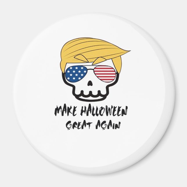 Trumpkin Halloween Make Halloween Great Again Funn Magnet (Front)