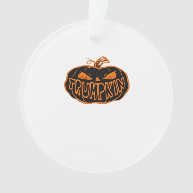 Trumpkin Halloween Ornament (Front)