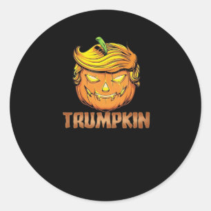 Trumpkin -  Halloween Pumpkin Classic Round Sticker