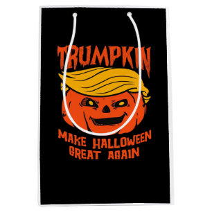 Trumpkin Halloween Pumpkin Election Medium Gift Bag