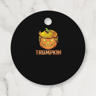 Trumpkin - Halloween Pumpkin Favour Tags