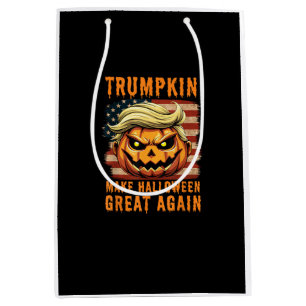 Trumpkin Halloween Pumpkin Make Halloween Great Ag Medium Gift Bag