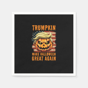 Trumpkin Halloween Pumpkin Make Halloween Great Ag Napkin
