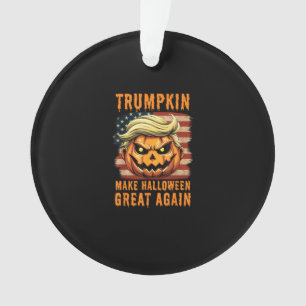 Trumpkin Halloween Pumpkin Make Halloween Great Ag Ornament