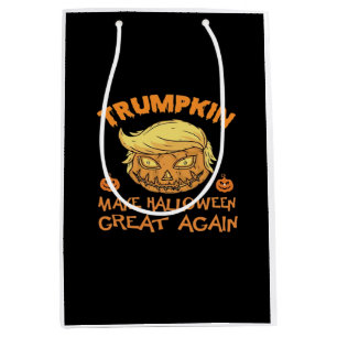 Trumpkin Halloween Pumpkin Medium Gift Bag