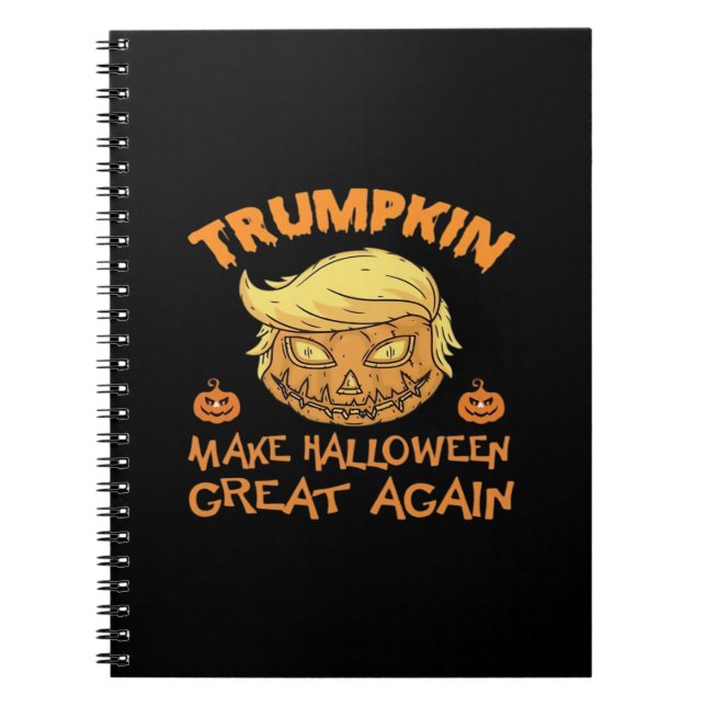 Trumpkin Halloween Pumpkin Notebook (Front)